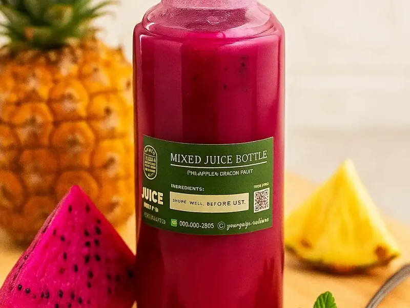 Grab n Go - Mixed Juice Bottle Dengan Pemanis Stevia Naga Nanas